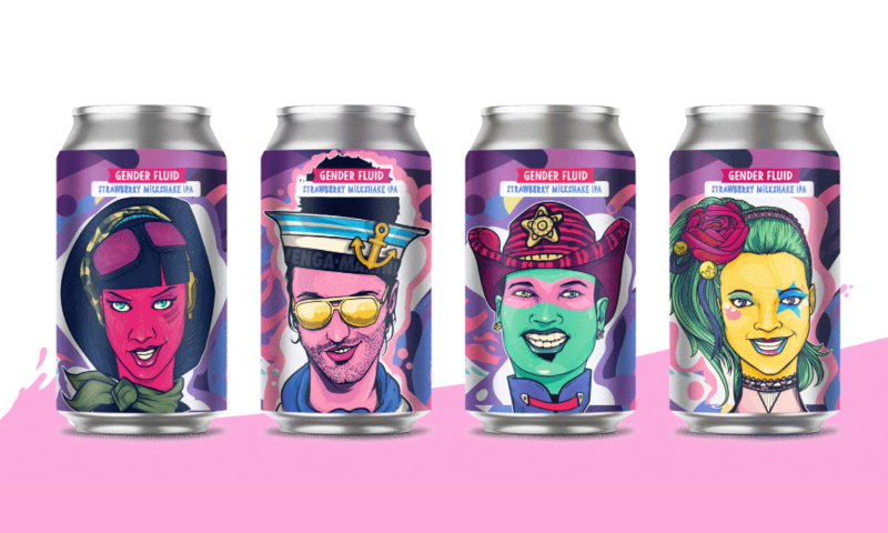Gender Fluid Milkshake IPA blikjes
